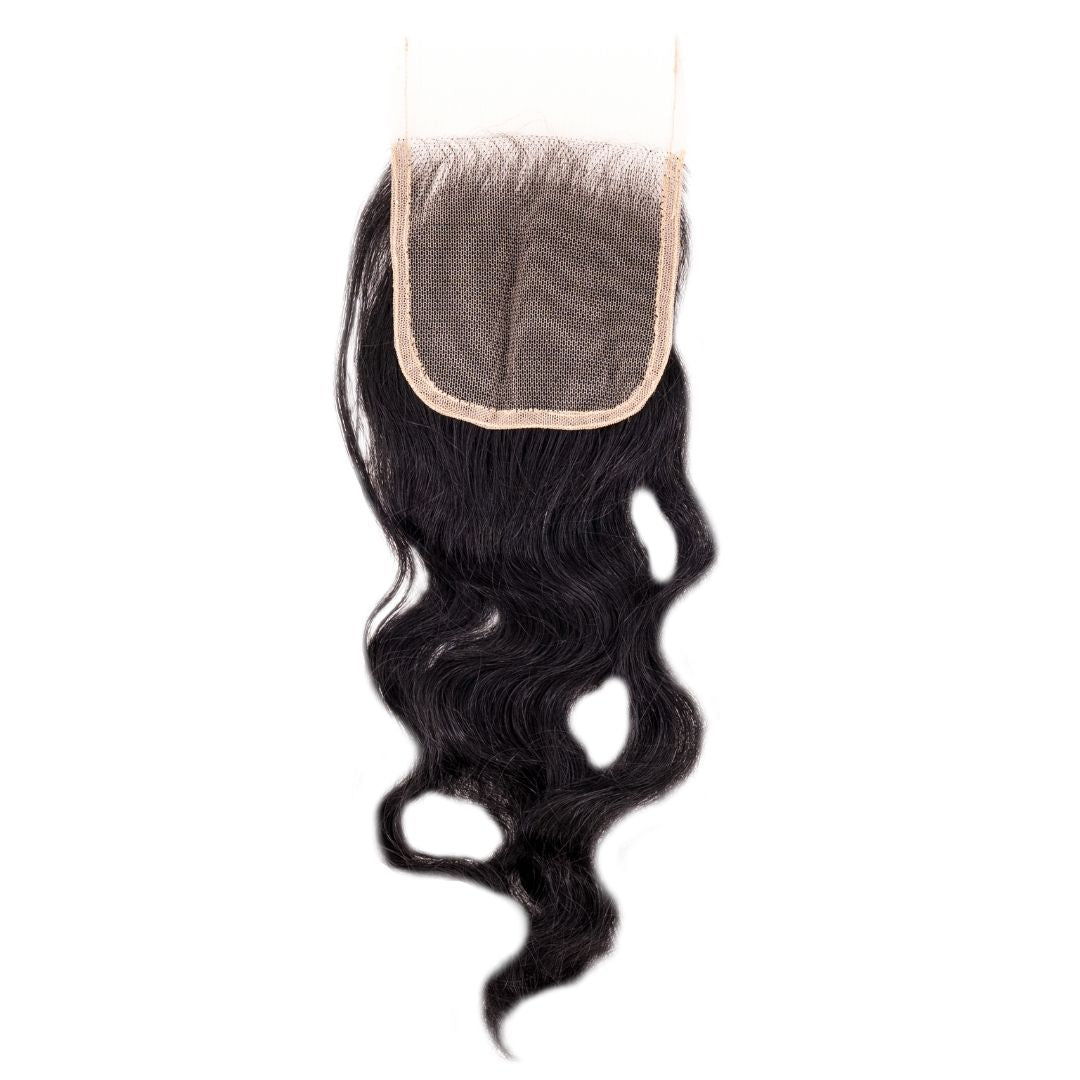 Raw Indian Curly Closure 4x4