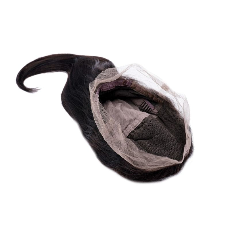 Perruque en dentelle pleine droite